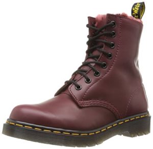 Dr. Martens 1460 Cherry Red Fur Lined Serena Wyoming (WINTER)